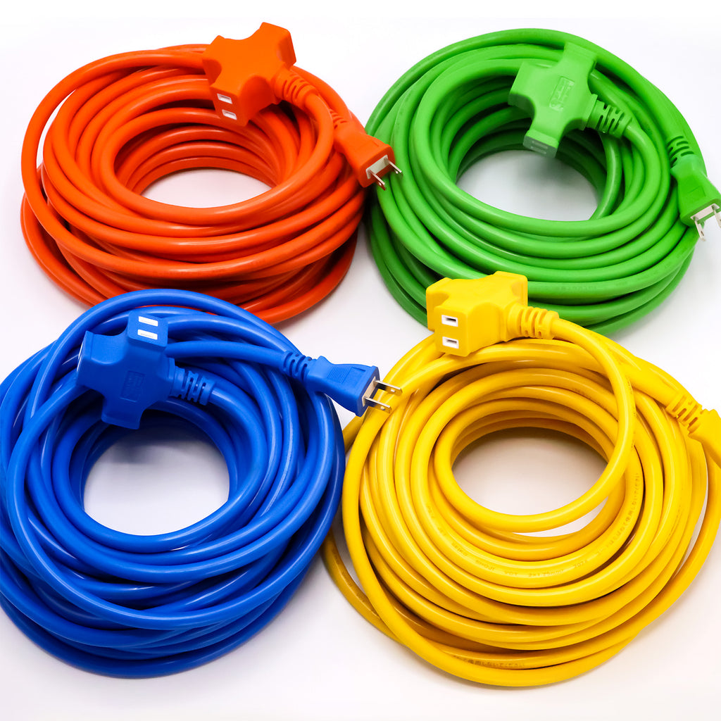 超ソフト十字延長コード 15m ZZ-115-OR ZZ-215-YL ZZ-315-GR ZZ-415-BL