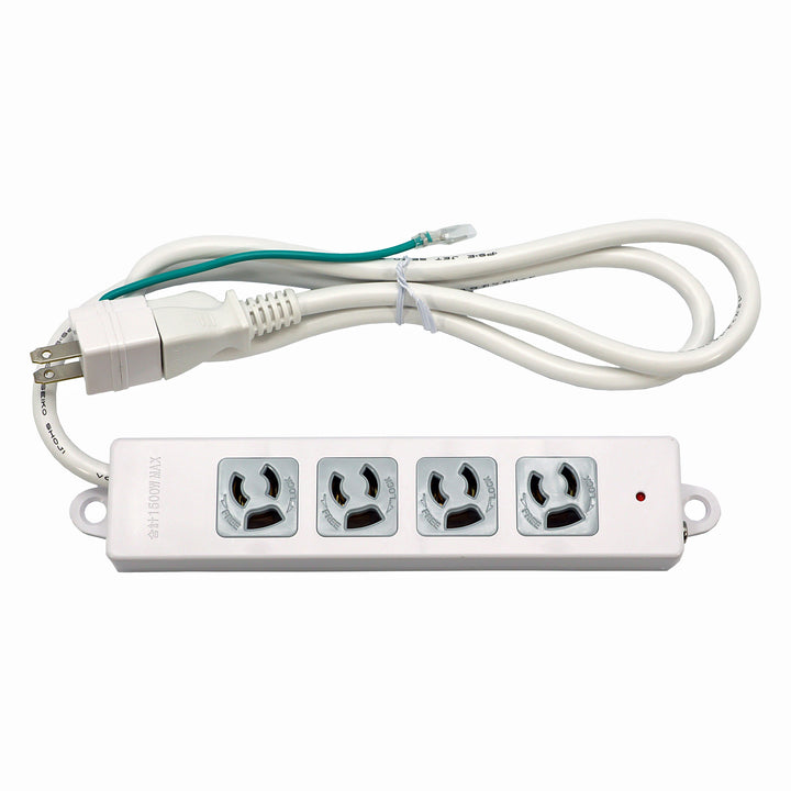 3ピン式電源タップ　4個口 SK-4T3L01MGWH SK-4T3L03MGWH SK-4T3L05MGWH