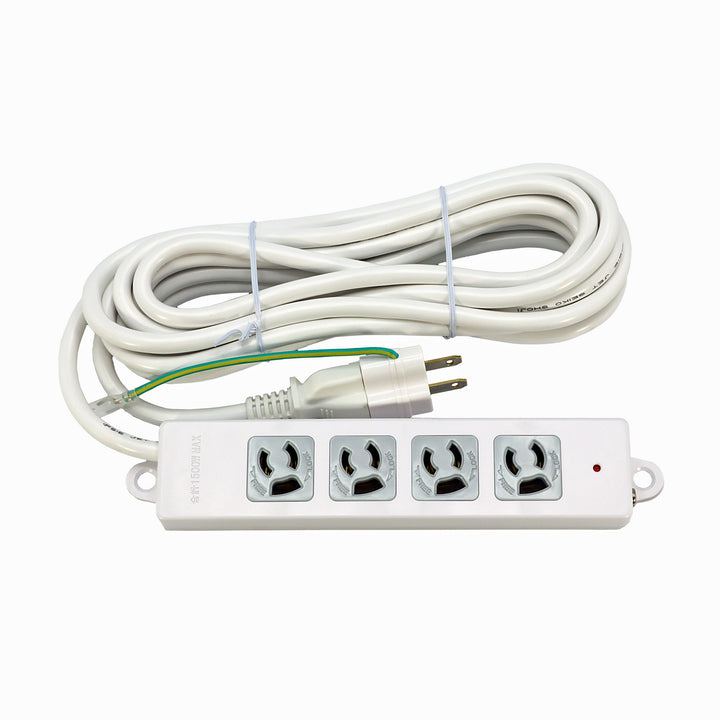3ピン式電源タップ　4個口 SK-4T3L01MGWH SK-4T3L03MGWH SK-4T3L05MGWH
