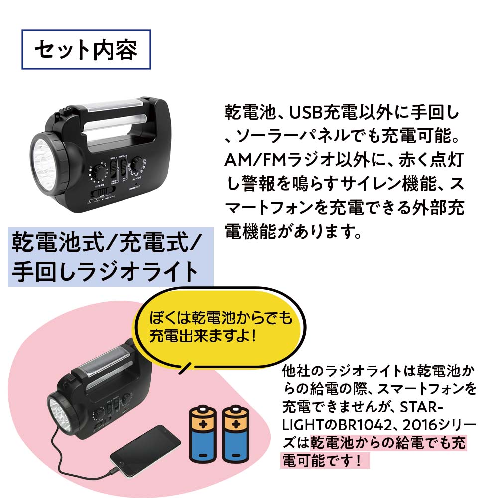 防災ライトセット　プレミアム ライトセット
