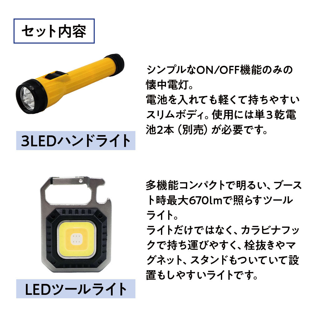 防災ライトセット　スターター