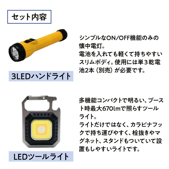防災ライトセット　スターター